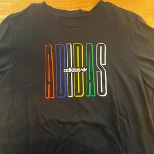 Adidas Large Logo Black T-shirt Boys Youth